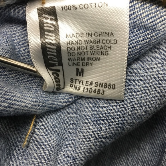 Hammer Jeans Los Angeles Distressed High Waisted Cut Off Jean Shorts - Picture 10 of 10